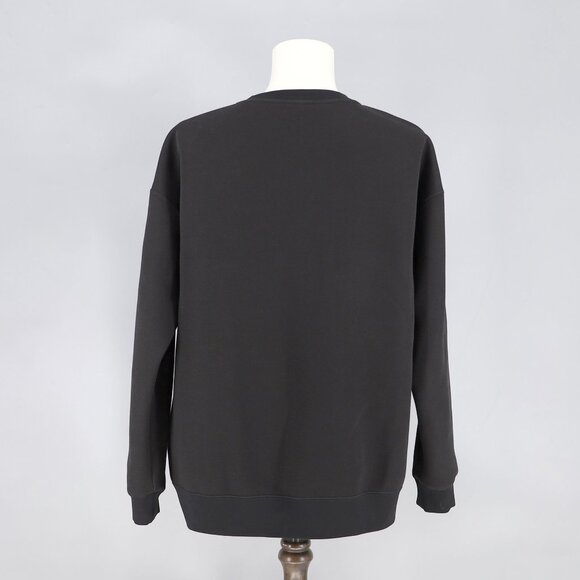 MACKAGE Max-VT Double Face Jersey Crewneck Sweatshirt Black Size 2XL - Picture 6 of 10